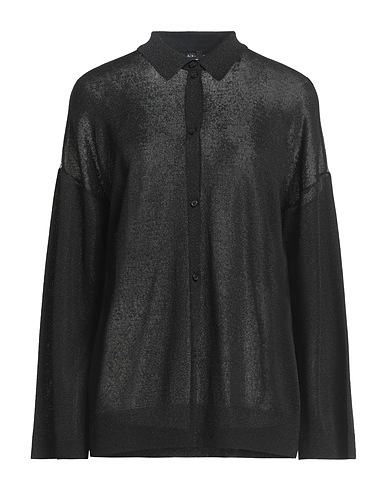 ARMANI EXCHANGE Cardigan Black 86% Viscose, 14% Metallic fiber, Polyamide, Elastane