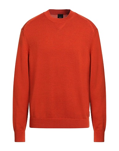 ARMANI EXCHANGE Jumper Orange 34% Cotton, 33% Acrylic, 33% Virgin Wool