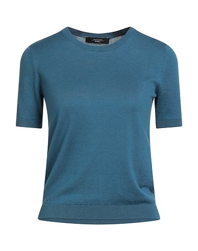 WEEKEND MAX MARA Pullover Aquamarin 55% Seide, 45% Baumwolle