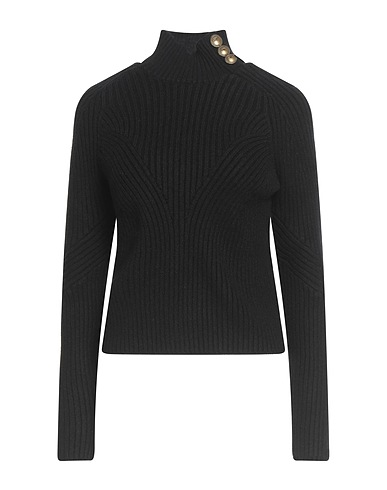 ELISABETTA FRANCHI Turtleneck NERO 50% Viscose, 30% Polyester, 20% Polyamide
