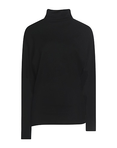 FABIANA FILIPPI Turtleneck Black 94% Cotton, 6% Elastane