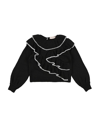 ALBERTA FERRETTI Jumper JUNIOR Black 57% Acrylic, 27% Polyamide, 7% Wool, 7% Viscose, 2% Metallic fiber