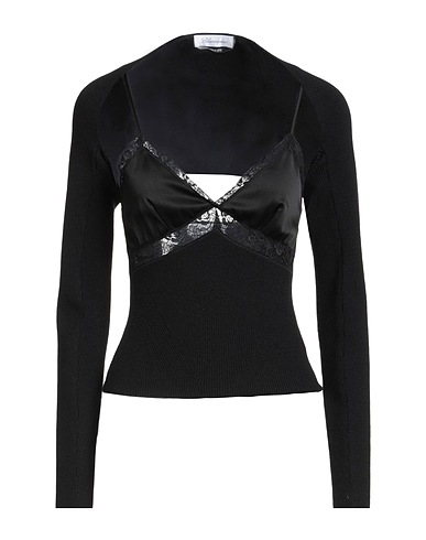 BLUMARINE Sleeveless sweater Black 38% Polyamide, 31% Acrylic, 20% Wool, 11% Polyester