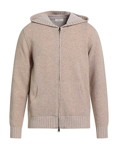 BECOME Cardigan Beige 100% Virgin Wool