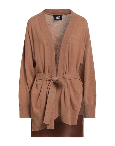 ALPHA STUDIO Cardigan Cammello 40% Lana riciclata, 30% Viscosa EcoVero™, 20% Poliammide, 10% Cachemire riciclato