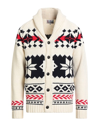 MC2 SAINT BARTH Cardigan APRÈS-SKI COLLECTION Ivory 70% Wool, 30% Polyester