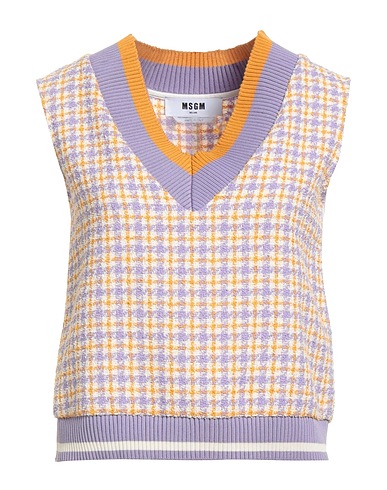 MSGM Top Lilla 62% Cotone, 34% Poliestere, 4% Altre Fibre