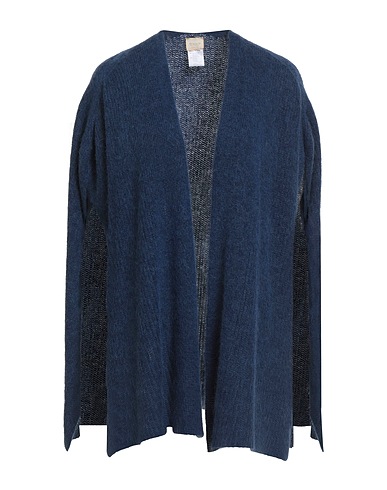 SISTE'S Cardigan Navy blue 52% Polyamide, 27% Alpaca wool, 21% Virgin Wool