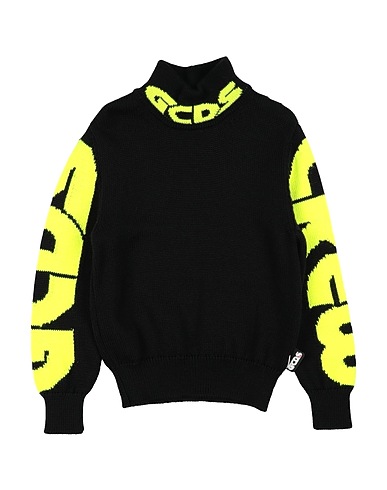 GCDS MINI Turtleneck NERO 50% Merino Wool, 50% Acrylic