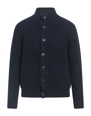 FEDELI Cardigan Midnight blue 100% Cashmere