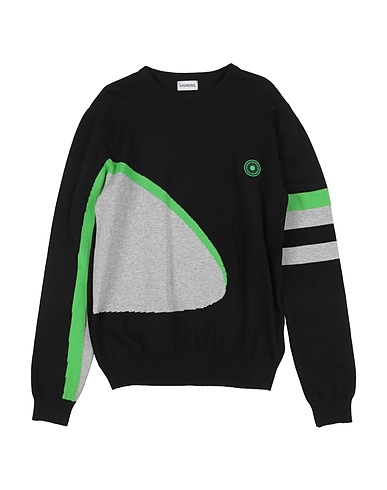 BIKKEMBERGS Pullover Nero 100% Cotone