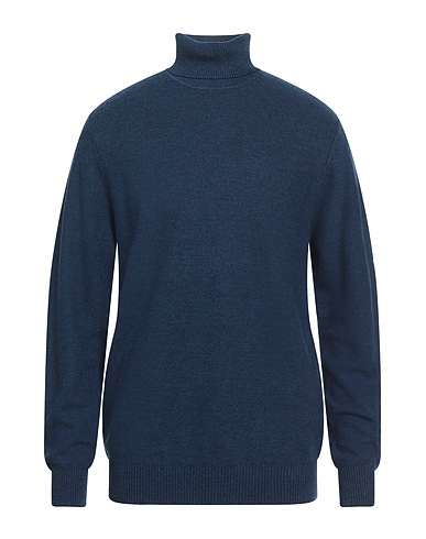 CASHMERE COMPANY Turtleneck Navy 50% Cashmere, 50% Wool