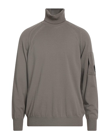 C.P. COMPANY Polo neck Taupe 88% Virgin Wool, 12% Polyester