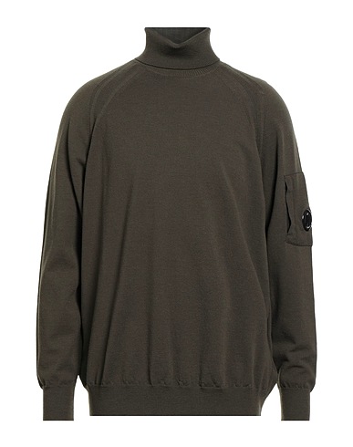 C.P. COMPANY Rollkragenpullover Militärgrün 88% Schurwolle, 12% Polyester
