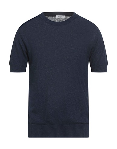 BECOME Jumper Midnight blue 70% Cotton, 20% Acrylic, 10% Other Fibres