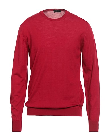 ROBERTO COLLINA Pullover Rosso 100% Lana Merino