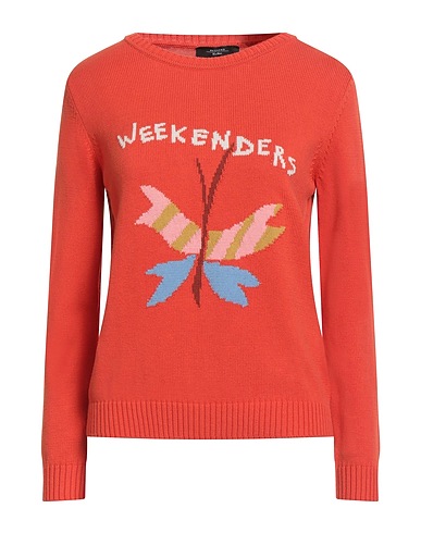 WEEKEND MAX MARA Sweater Orange 92% Cotton, 8% Polyester