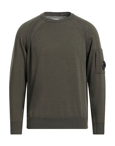 C.P. COMPANY Sweater Military green 88% Virgin Wool, 12% Polyester
