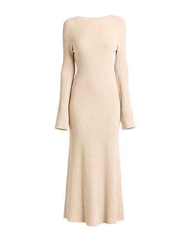 ROBERTO COLLINA Long dress Ivory 100% Wool