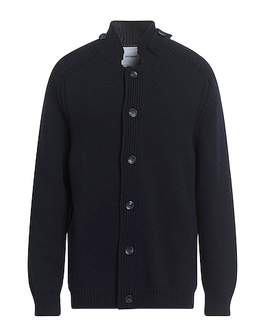 OFFICINA 36 Cardigan Midnight blue 80% Wool, 20% Polyamide