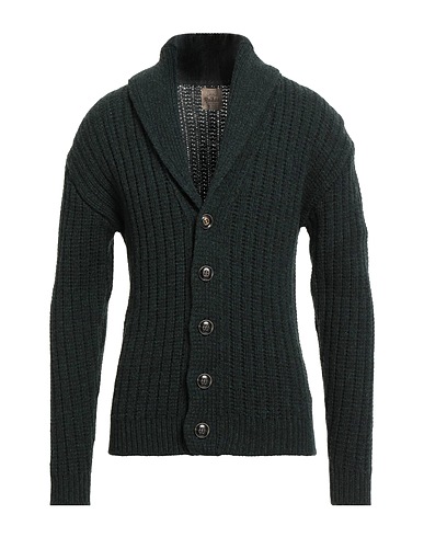 RAKKÌ WEAR Cardigan Dark green 100% Merino Wool