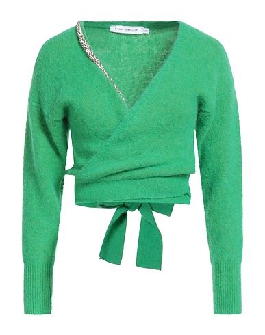 SIMONA CORSELLINI Bolero Grün 52% Alpakawolle, 32% Polyamid, 13% Schurwolle, 3% Elastan