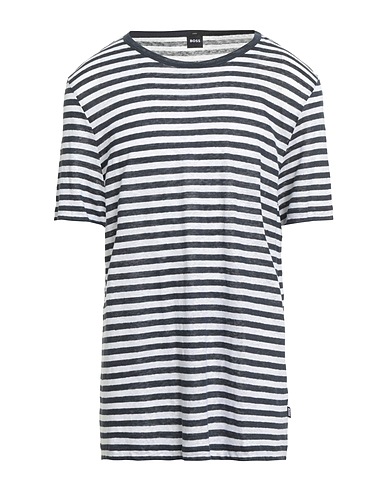 BOSS Pullover Blu notte 100% Lino