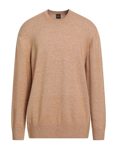 BOSS Jumper Sand 55% Viscose, 30% Alpaca wool, 15% Polyamide
