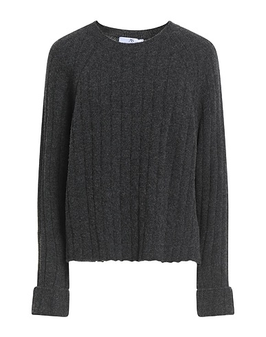 ANNA SERAVALLI Jumper Charcoal 100% Merino Wool