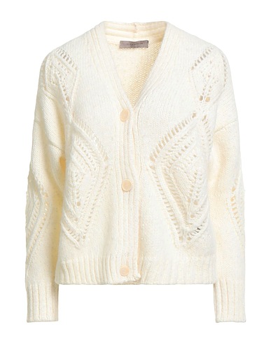 D.EXTERIOR Cardigan Cream 37% Polyester, 28% Alpaca wool, 22% Polyamide, 13% Merino Wool