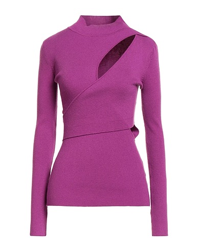 RELISH Polo neck Mauve 61% Polyamide, 16% Polyester, 13% Acrylic, 7% Wool, 3% Elastane