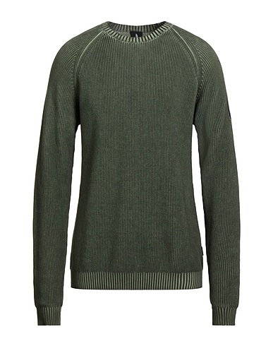 REFRIGUE Pullover Verde militare 100% Cotone