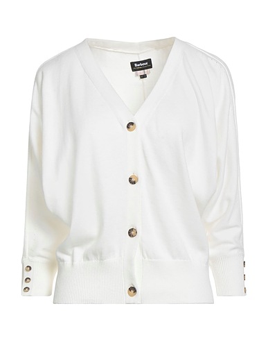 BARBOUR Cardigan White 100% Cotton