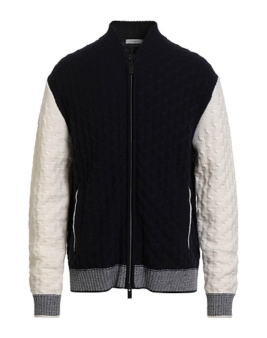 PAOLO PECORA Cardigan Midnight blue 100% Virgin Wool