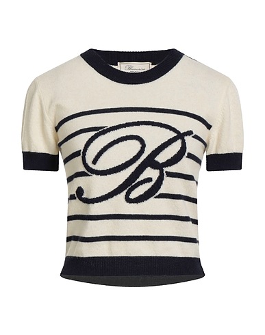 BLUMARINE Pullover Panna 100% Lana Vergine