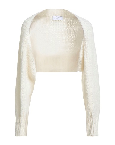 SOALLURE Cardigan Ivory 40% Acrylic, 35% Alpaca wool, 13% Wool, 12% Polyamide