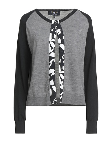 PAULE KA Cardigan Grey 50% Wool, 42% Viscose, 8% Polyamide, Polyester