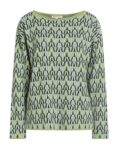 SURKANA Jumper Light green 75% Viscose, 14% Polyester, 11% Nylon