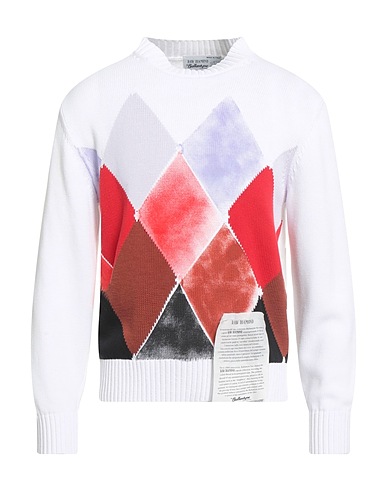 BALLANTYNE Jumper RAW DIAMOND BY BALLANTYNE White 100% Cotton