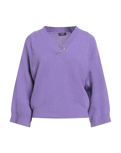 LIU •JO Jumper Lilac 40% Wool, 30% Viscose, 20% Polyamide, 10% Cashmere