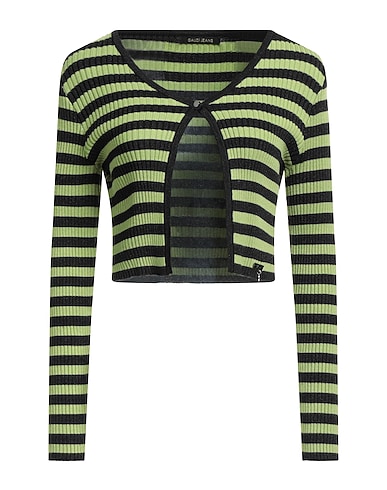 GAUDÌ Cardigan JEANS Black 80% Viscose, 10% Metal, 10% Polyamide