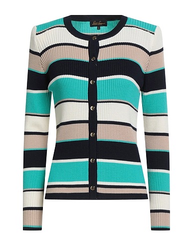 LUISA SPAGNOLI Strickjacke Tūrkis 100% Schurwolle