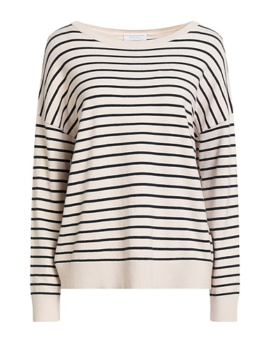 MAJESTIC FILATURES Jumper Ivory 80% Cotton, 20% Elastane