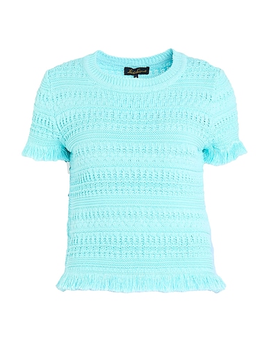 LUISA SPAGNOLI Jumper Turquoise 91% Cotton, 9% Polyamide