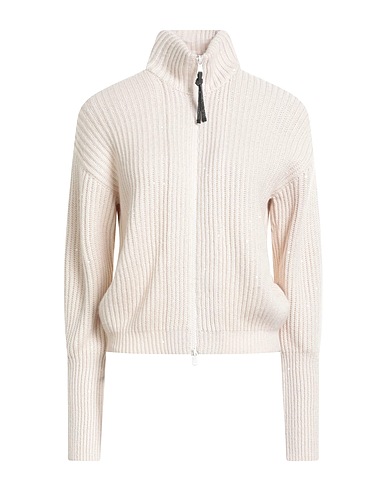 BRUNELLO CUCINELLI Cardigan Beige 84% Cashmere, 16% Silk, Polyamide