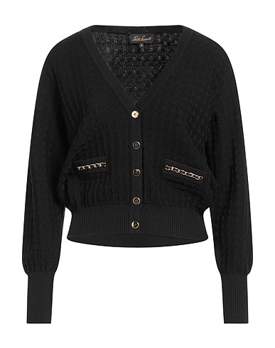 LUISA SPAGNOLI Cardigan Black 65% Viscose, 35% Polyamide