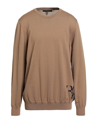BILLIONAIRE Sweater Camel 95% Merino Wool, 5% Mulberry silk