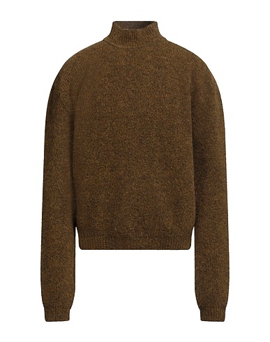 RICK OWENS Turtleneck Mustard 48% Alpaca wool, 30% Polyamide, 20% Wool, 2% Elastane