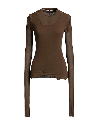 RICK OWENS Sweater Khaki 88% Viscose, 12% Silk