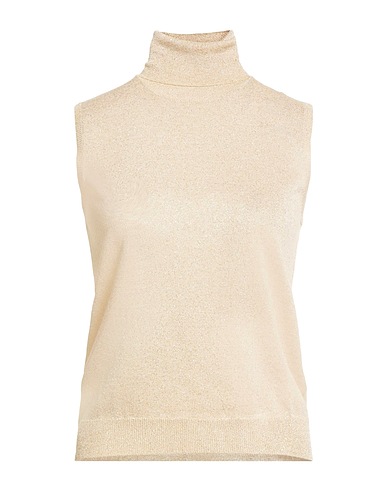 ROSSOPURO Polo neck 70% Viscose, 15% Polyamide, 15% Metallic fiber